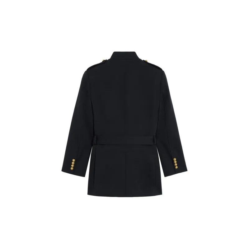 CELINE Saharienne Military Jacket In Wool-1