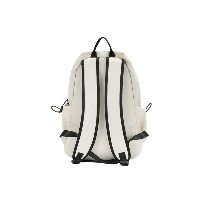 SEM/R Polyester Backpack Medium Size Unisex Ecru/Army Green/Black-18