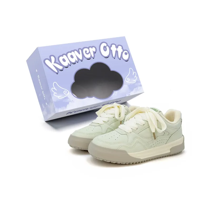 KAAVER OTTO Slip Resistant, Abrasion Resistant, Balance, Lightweight, Breathable Low Top Skateboard Shoes Women's Box-10