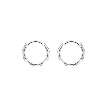JOLLY NOTE Sterling Silver Earrings Unisex Good Luck
