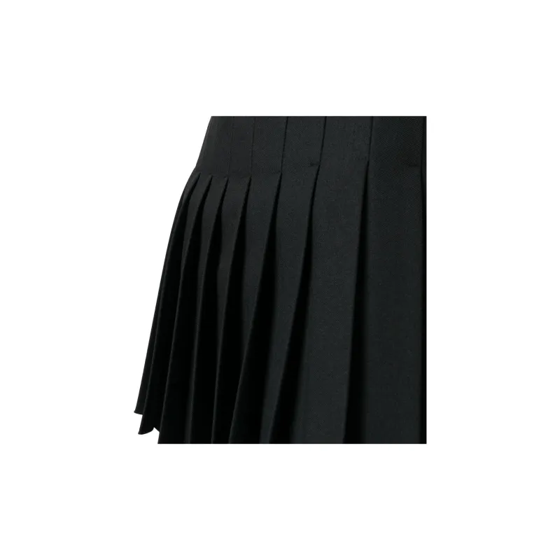 VERSACE JEANS COUTURE Logo print Strap Pleated Skirt-4