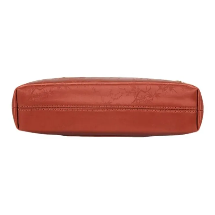 PAYOT Microfiber Synthetic Leather One Shoulder Handbags Regular Women's Brick Red-4