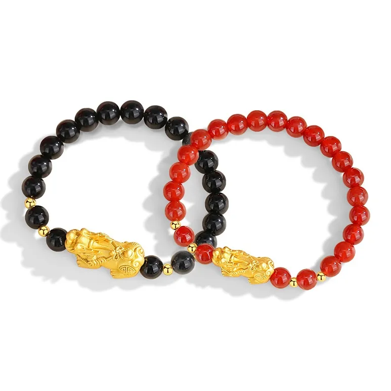 CHINA GOLD Agate Bracelets Unisex-5