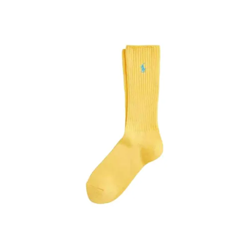 Polo Ralph Lauren FW24 Mid-Calf Socks Men's 1 Pack Corn Yellow