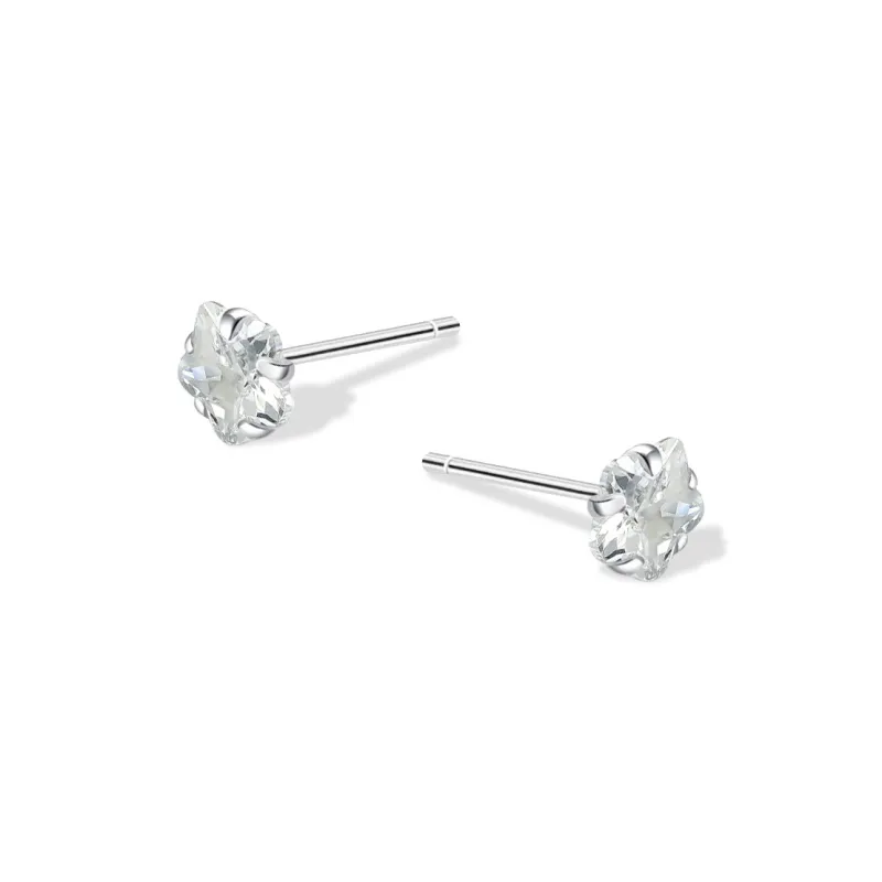 KUMET Sterling Silver Stud Earrings Women's Anniversary For Couples-6