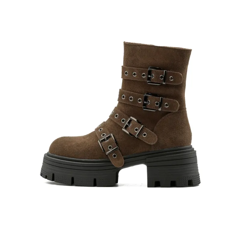Little Sue Ankle Boots Women's Khaki-0