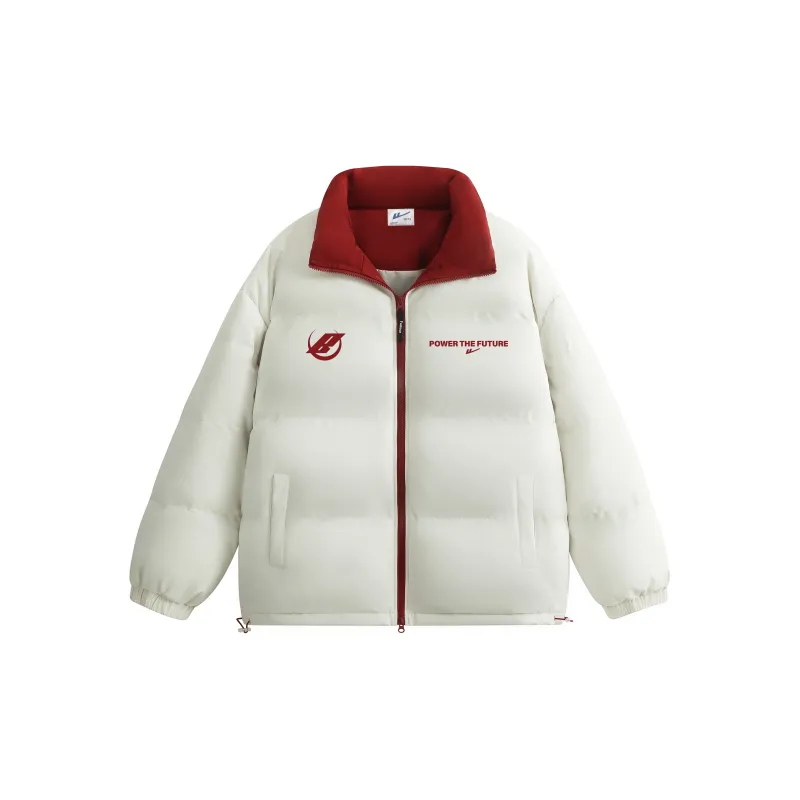 Warrior Ride The Wind Collection Open Ended Smile Collection Puffer Jacket Unisex-8