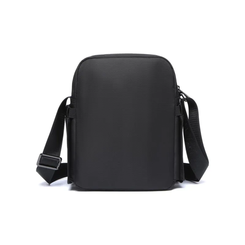 SEPTWOLVES Fabric Shoulder Bag, Crossbody Bag Large Size Men's Black-2
