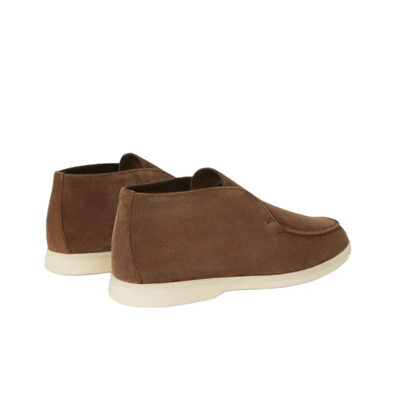 Loro Piana Open Walk Ankle Boots Men's Umber-4