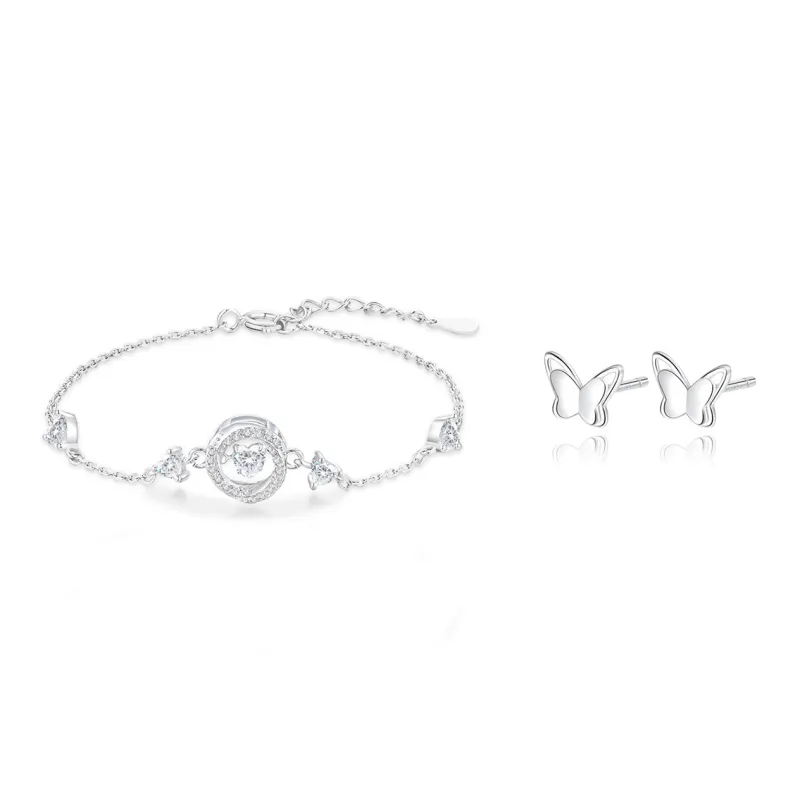 FORCHI Zircon Bracelets Women's Couple's Sweet Style Box-6