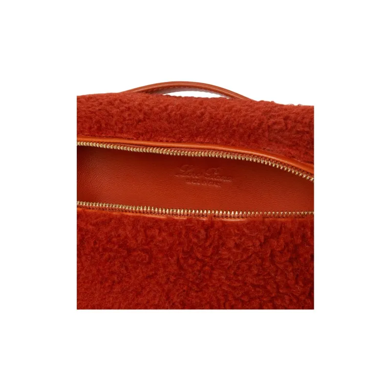 Loro Piana ExtraPocket Cotton Shoulder Bag Crossbody Bag Handbag Kids' Deep Red-4
