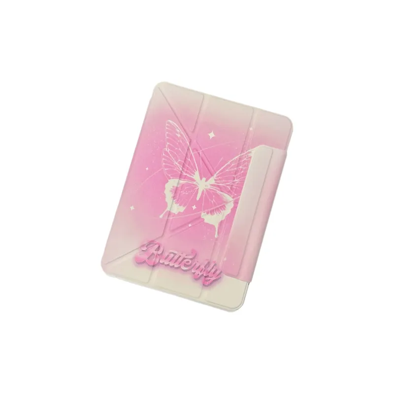 Koman TPU Material, Gradient Fade Butterfly For Apple IpadproAir 11/10/13 Inches Tablet Protective Cases-2