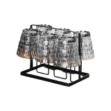 Ashtray Round Stack Cup Short Style 300ML/6 Pack+Cup Holder
