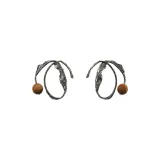 Distressed Silver+Tiger's Eye Stone