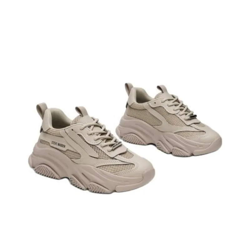 STEVE MADDEN Possession Slip-Resistant Height Increasing Low-Top Chunky Sneakers Women's-4