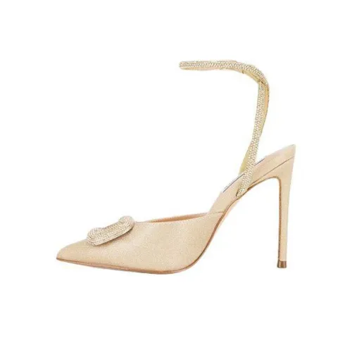STEVE MADDEN Vienna Slim Heel High Heels Women's Gold