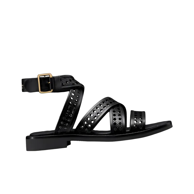 DIOR D Avenue Roman Sandals Women's Black-1