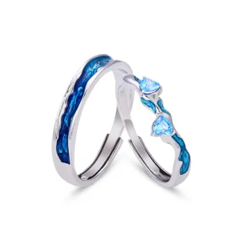 ROGA S999 Fine Silver Rings Unisex Silver