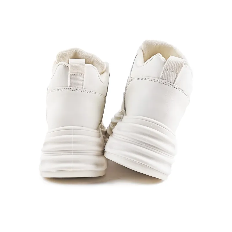 La Chapelle Skateboard Shoes Women's High Top Ecru-5