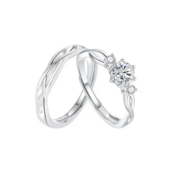 LUCA Sterling Silver Rings Unisex Anniversary Box Anniversary Year