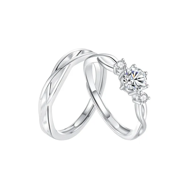 LUCA Sterling Silver Rings Unisex Anniversary Box Anniversary Year-0