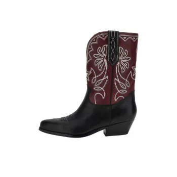 GUESS Ginnie Ankle Boots 4.2cm Women's Black Red