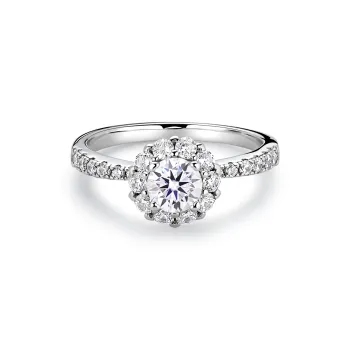 HENGMEINA 925 Silver Mohsunnite Rings Unisex