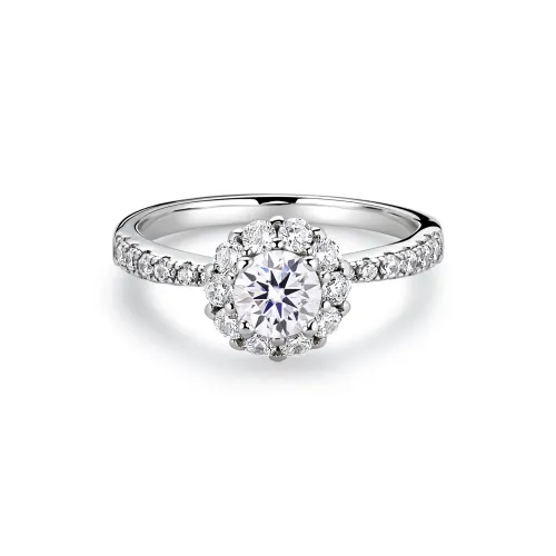 HENGMEINA 925 Silver Mohsunnite Rings Unisex