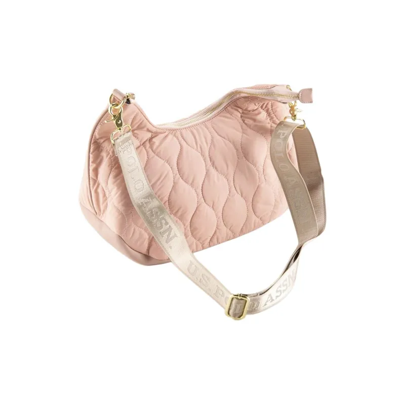 U.S. POLO ASSN. Nylon Shoulder Bag Large Size Women's Pink-3