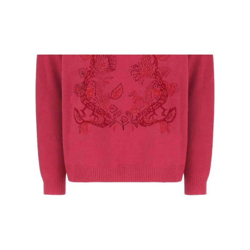 MaxMara Logo Embellished Knitted Jumper-6