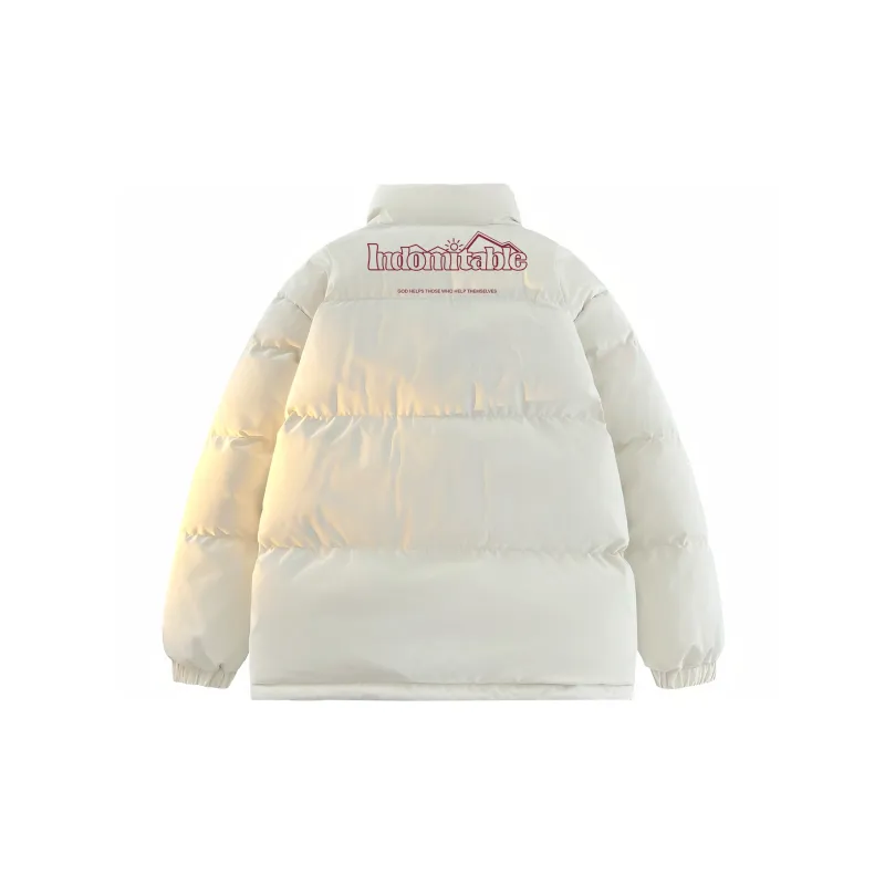 Warrior Ride The Wind Collection Open Ended Smile Collection Puffer Jacket Unisex-29