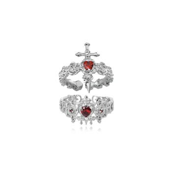 RINGLOVE Zircon Rings Unisex Silver