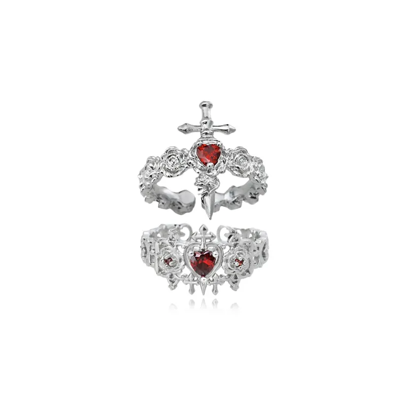 RINGLOVE Zircon Rings Unisex Silver-0