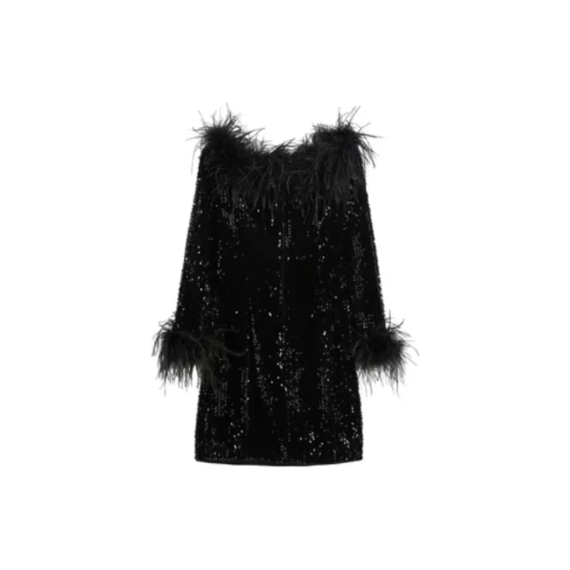 Bebe FW23 Long Sleeved Dresses Women's Black-1