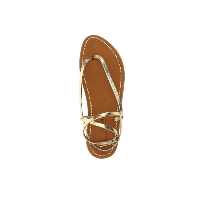 K Jacques St Tropez Strap Sandals Women's Gold-4