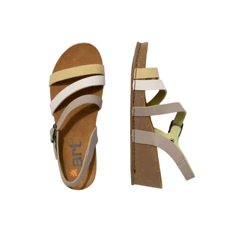 Art I LIVE Strap Sandals 4.5cm Women's Gray-2