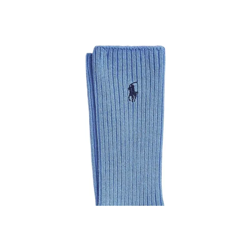 Polo Ralph Lauren FW24 Mid-Calf Socks Men's 1 Pack Port Island Blue-1