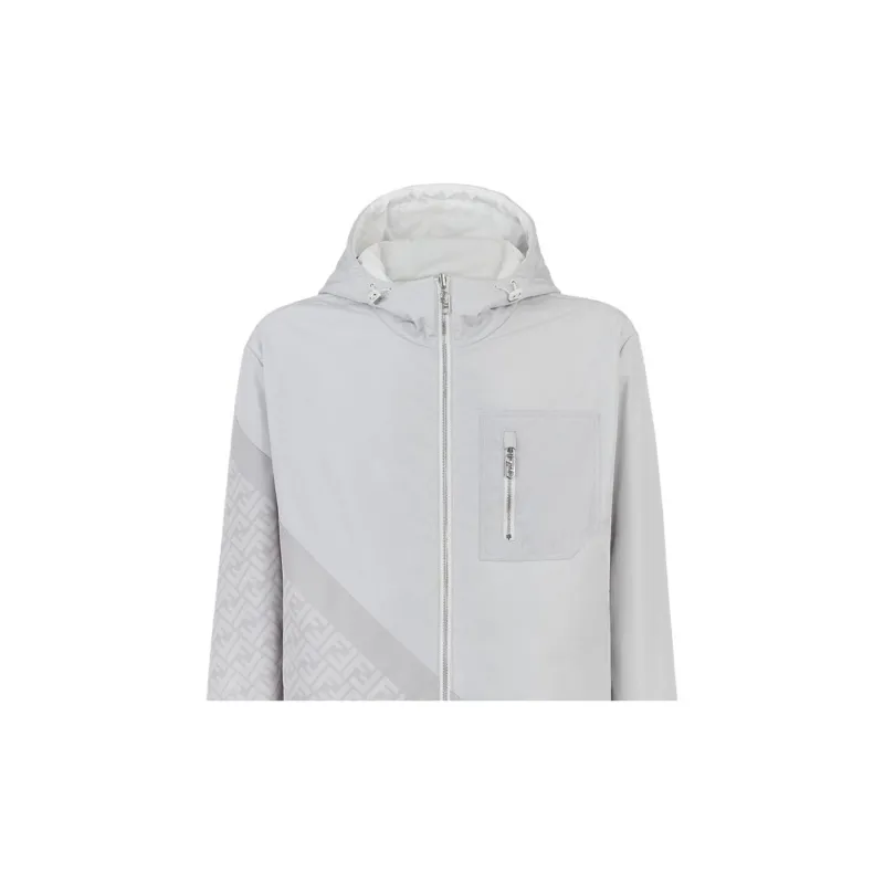 FENDI Jackets Coats Men's Light Gray-4