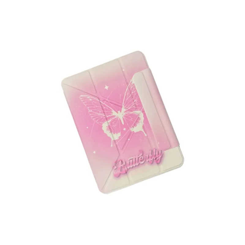 Koman TPU Material, Gradient Fade Butterfly For Apple IpadproAir 11/10/13 Inches Tablet Protective Cases-1