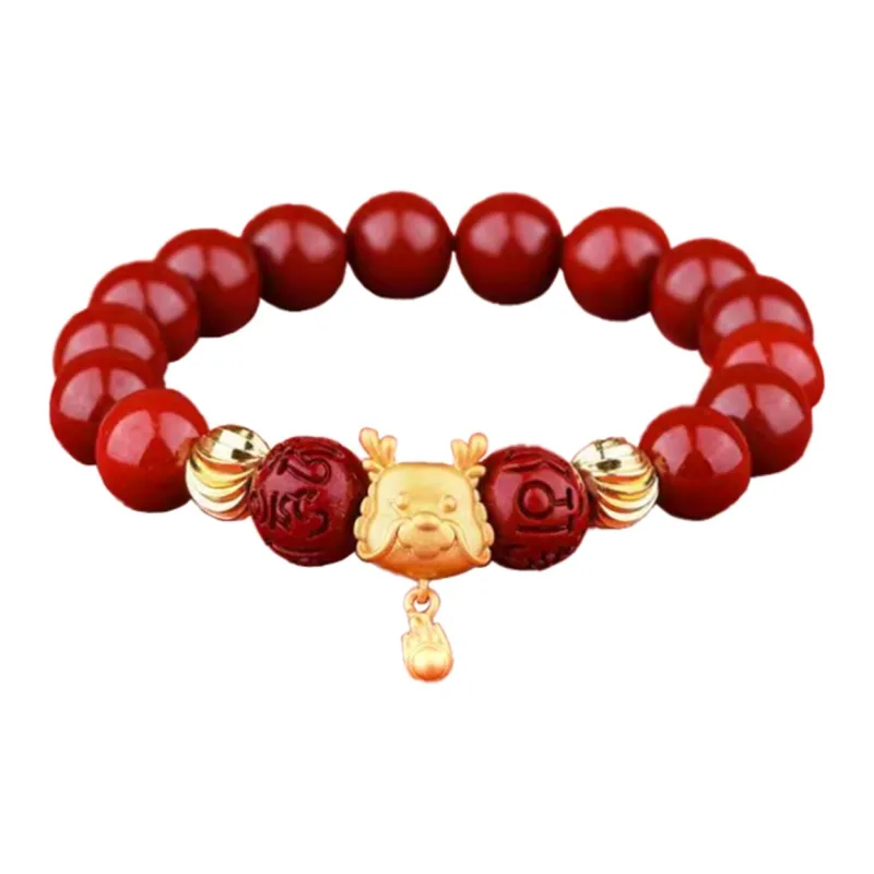 Baozhi Cinnabar Bracelets Unisex-12
