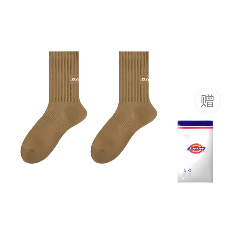 Dickies Moisture-Wicking Breathable Classic Solid Color Comfortable Fall And Winter Crew Socks Men's-18
