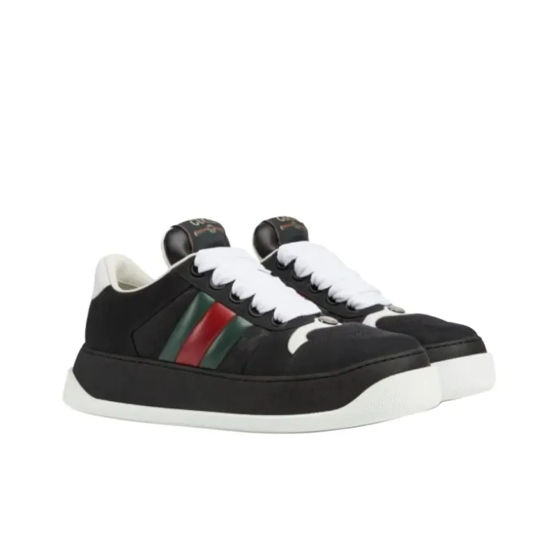 GUCCI Screener Low-Top Casual Shoes Men's Black-3