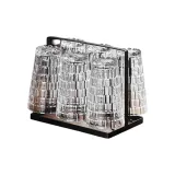 Transparent Round Stacked Cup, Height 380ML/6 Pack+Cup Holder