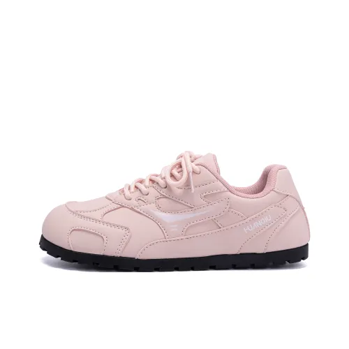 HUANQIU Lightweight And Breathable Low Top Skateboard Shoes Women's Pink