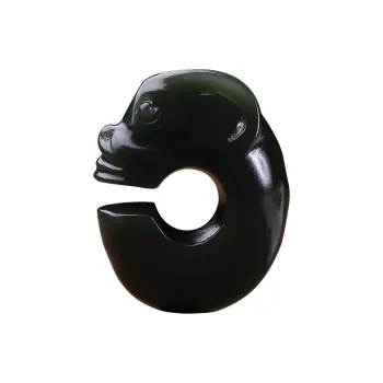 Renyu Jewelry Unique Luxury #Good Luck Birthday Gift Zodiac Jade Pendant Green Jade Unisex