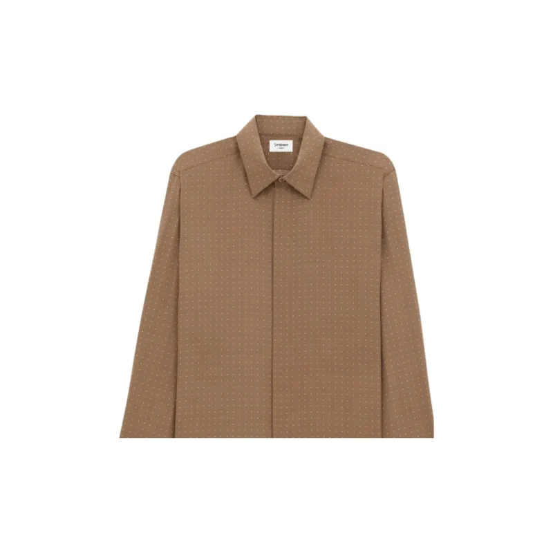 SAINT LAURENT Dotted Relaxed Fit Shirt-2