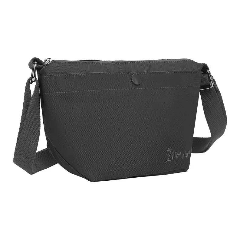 FIDO DIDO Oxford Crossbody Bag Small Size Women's Pink/Gray-6
