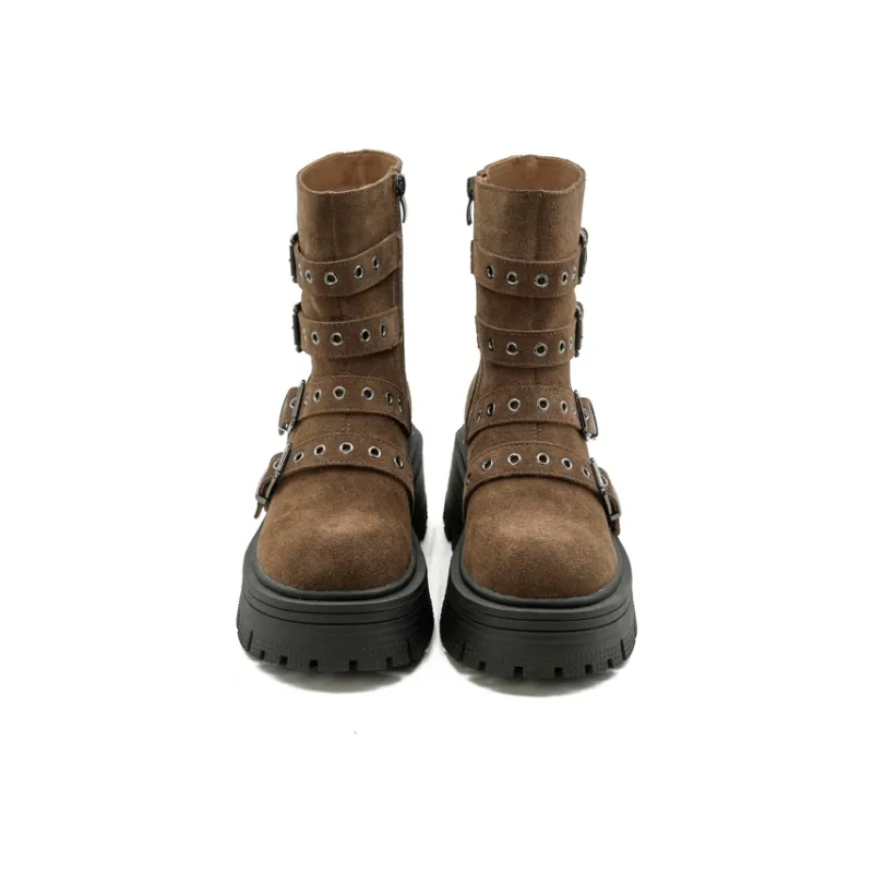 Little Sue Ankle Boots Women's Khaki-3