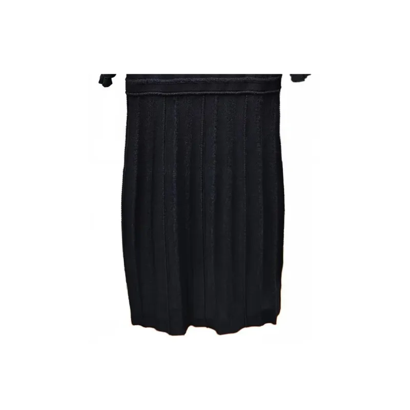 FENDI Long Sleeved Dresses Women's Black-4