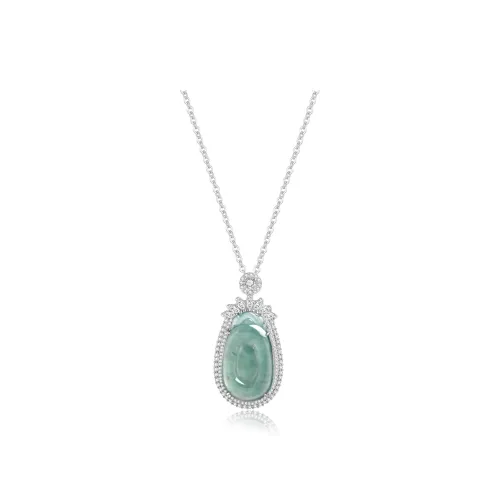 Emerald Ice Glutinous Jadeite Necklaces Women's